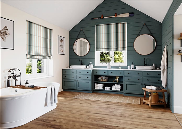 The British Stripe Co. Charles, Teignbridge No.1 - Roman Blind - Image 6